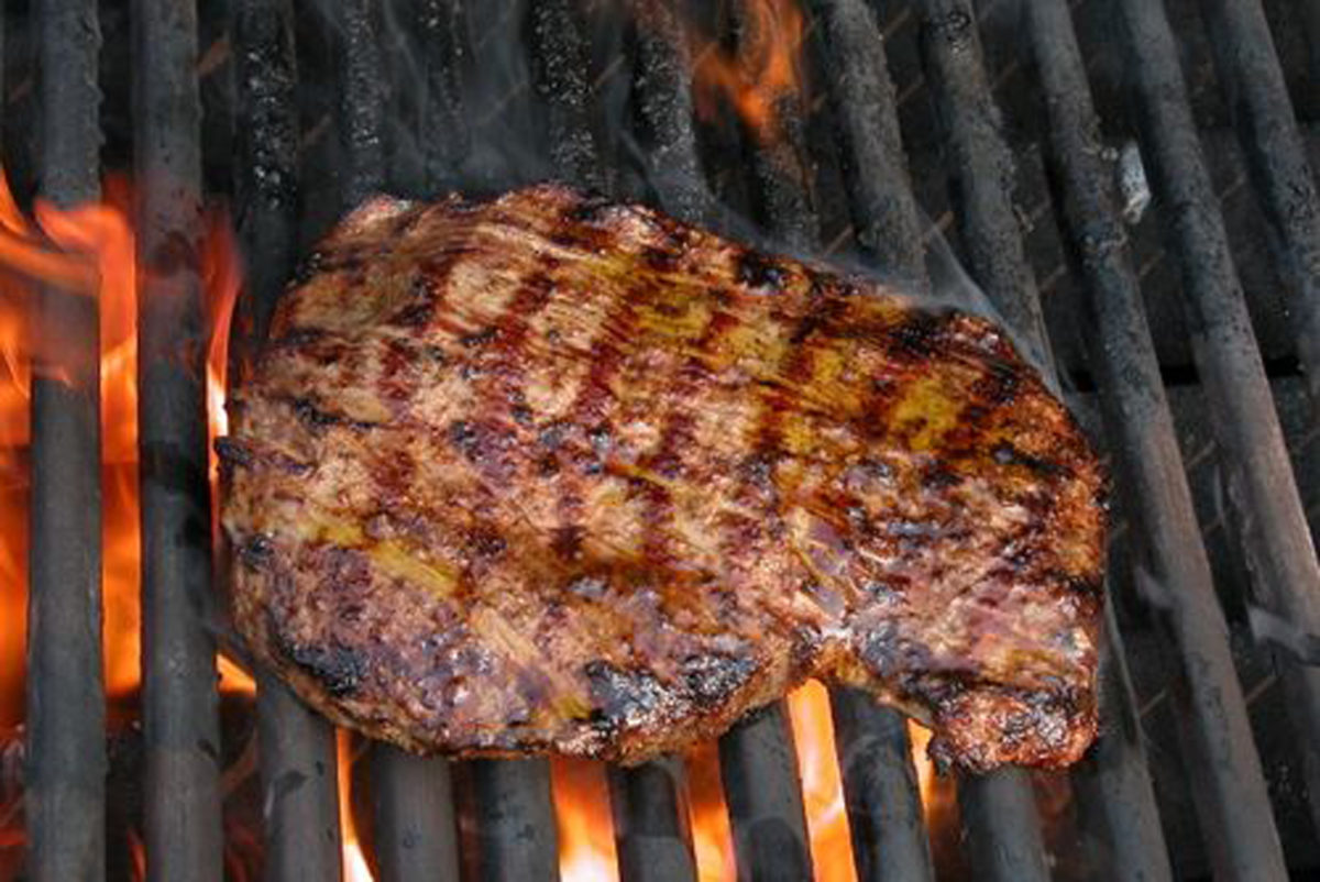 Grilled Flank Steak with Garlic \u0026 Rosemary