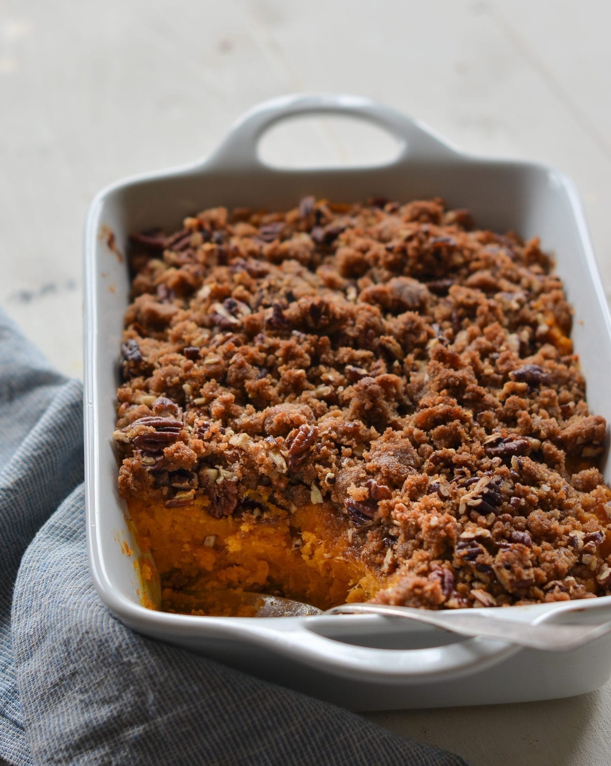 Sweet Potato Casserole with Pecan Streusel - Once Upon a Chef