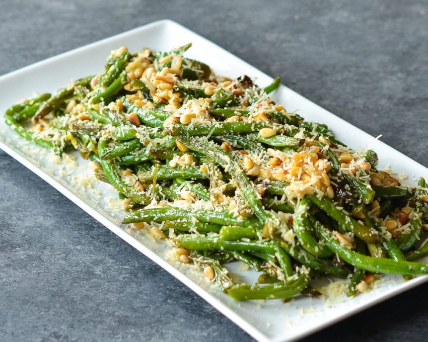 roasted green beans