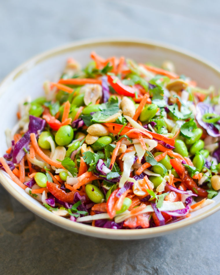 Asian Slaw with Ginger Peanut Dressing - Once Upon a Chef
