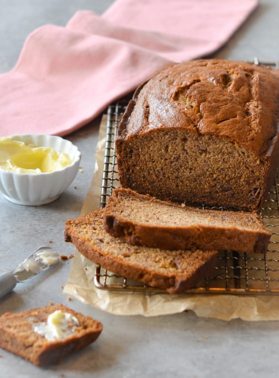 chai spiced banana bread