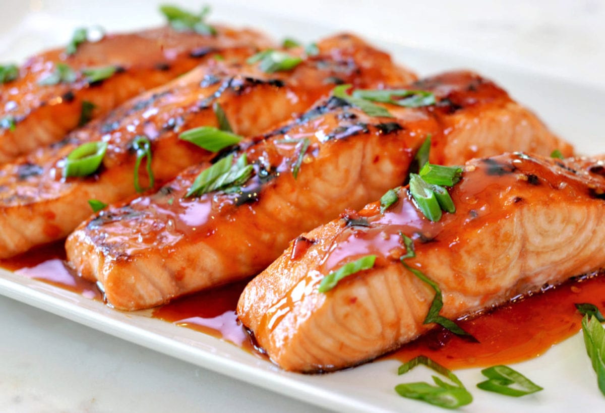 Broiled Salmon with Thai Sweet Chili Glaze image