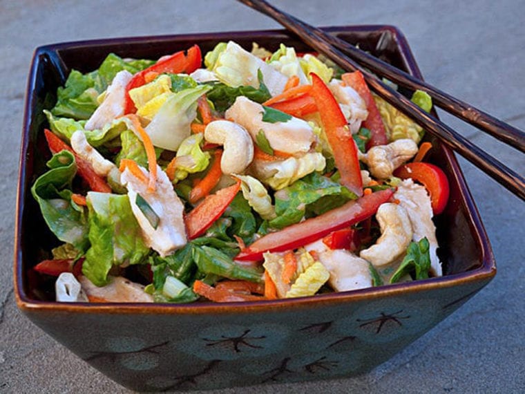 Chinese Style Chicken Salad With Sesame Ginger Dressing Once Upon A Chef