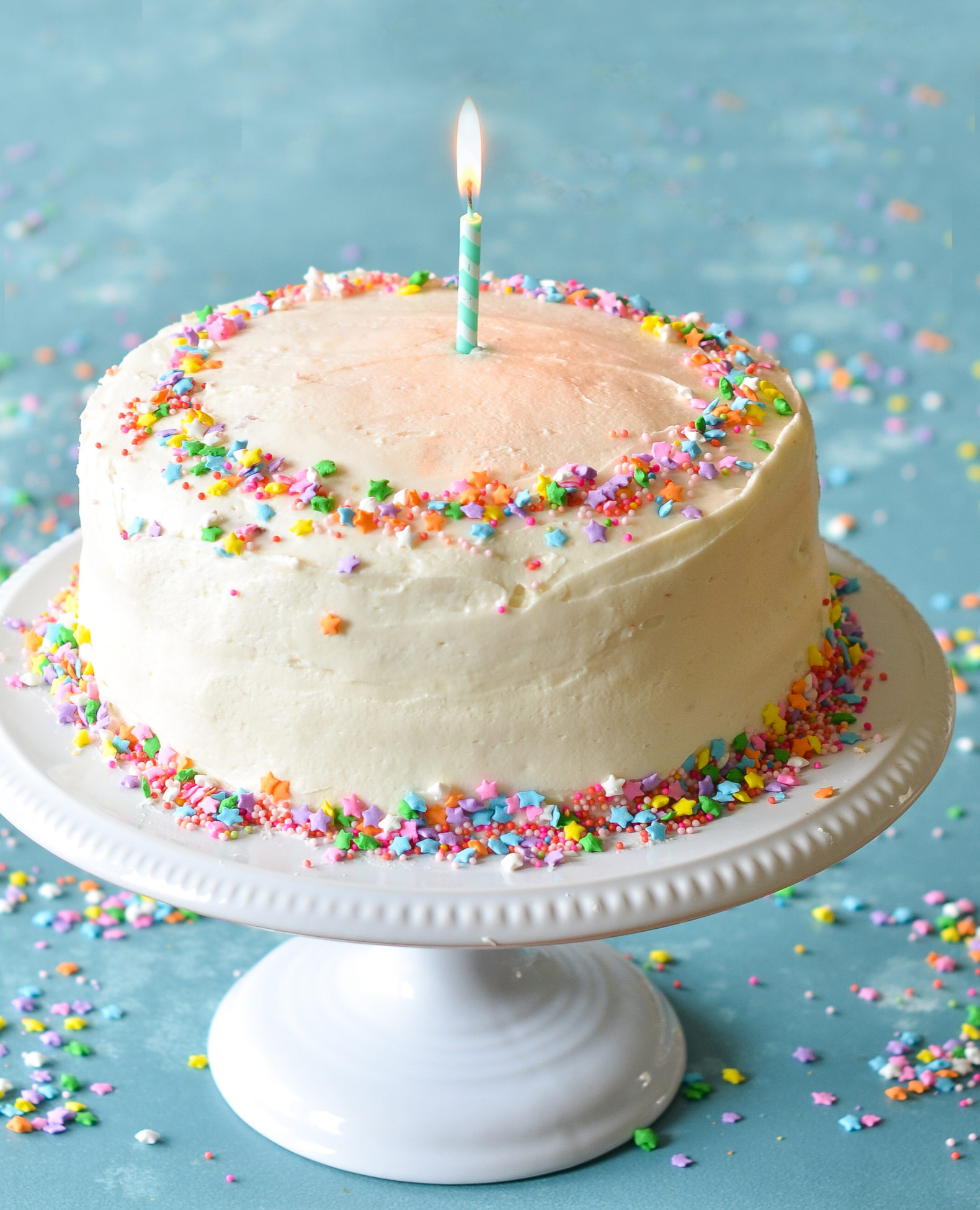 Vanilla Birthday Cake with Old-Fashioned Vanilla Buttercream