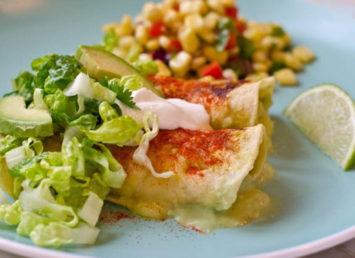 Chicken Enchiladas with Tomatillo Sauce image