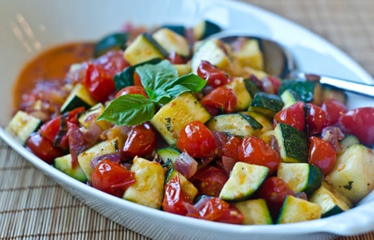 Saut ed Zucchini and Cherry Tomatoes