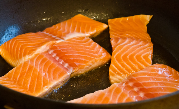 Pan-Seared Salmon with Soy Mustard Glaze - Once Upon a Chef