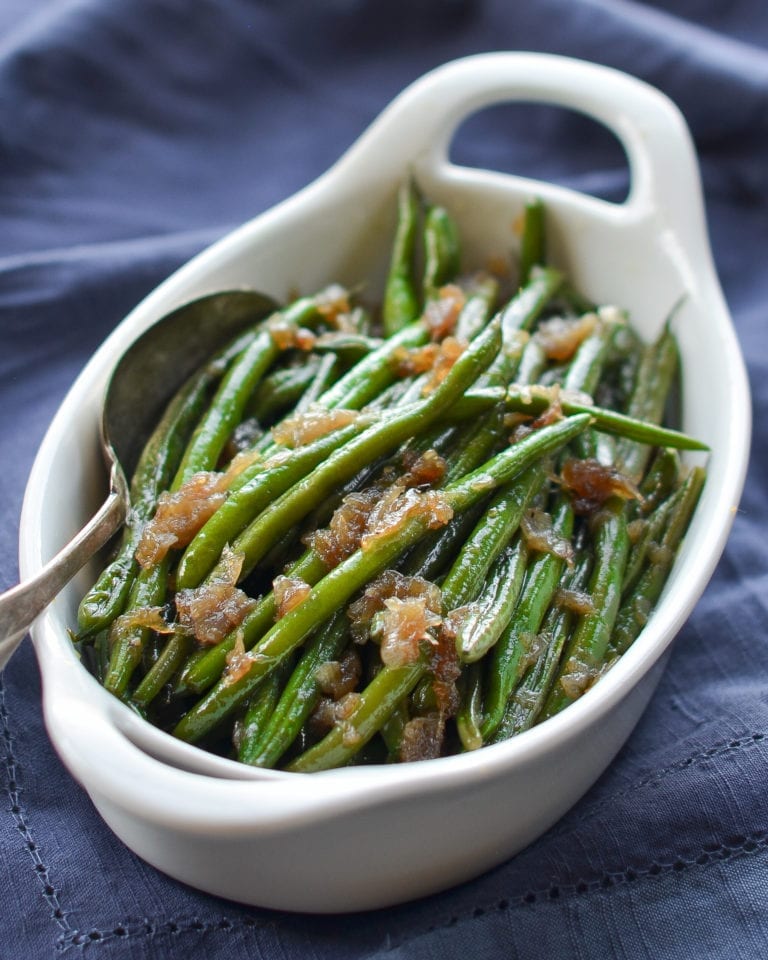 French Green Beans with Shallots - Once Upon a Chef