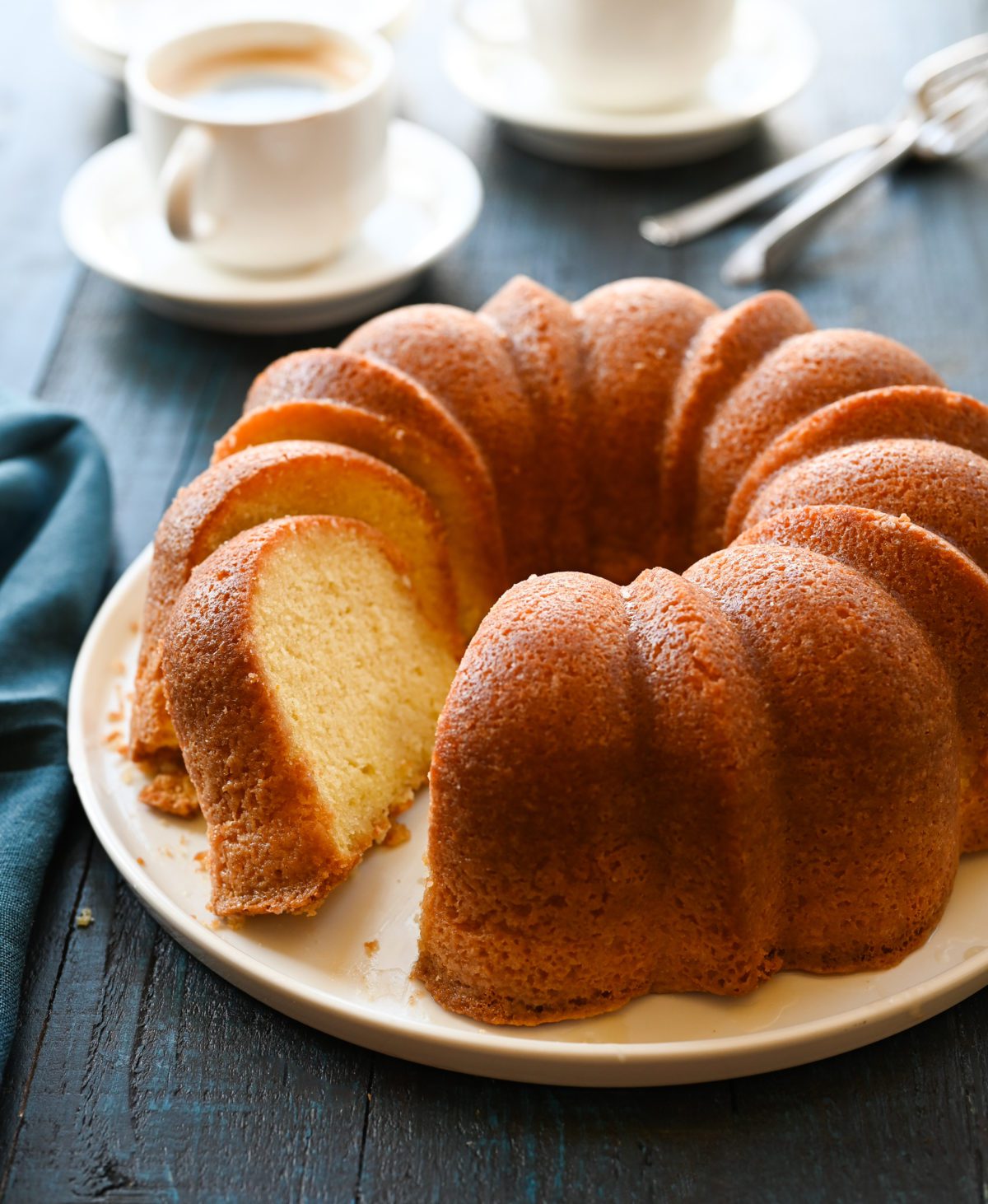 Recipes - Rum Raisin Pound Cake with Buttered Rum Sauce