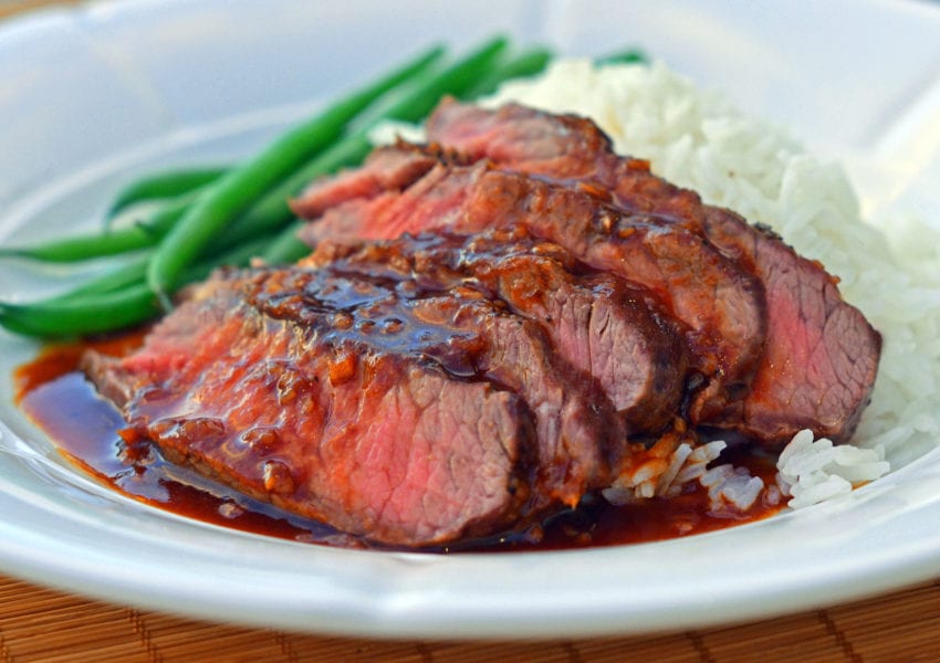 Broiled Asian Style Flat Iron Steak Once Upon A Chef 