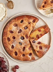 harvest grape and olive oil cake