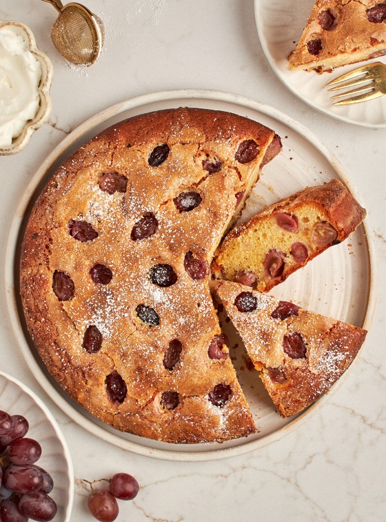 harvest grape and olive oil cake