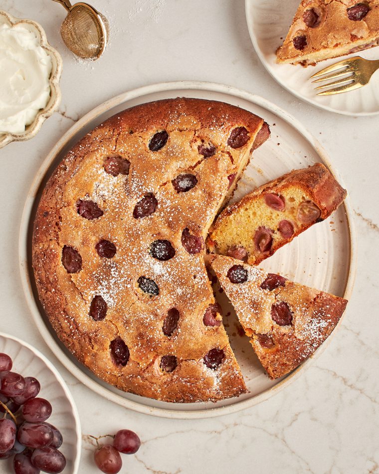 harvest grape and olive oil cake