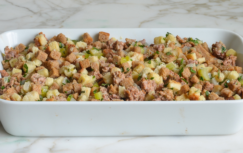 Easy Sausage & Herb Stuffing - Once Upon a Chef