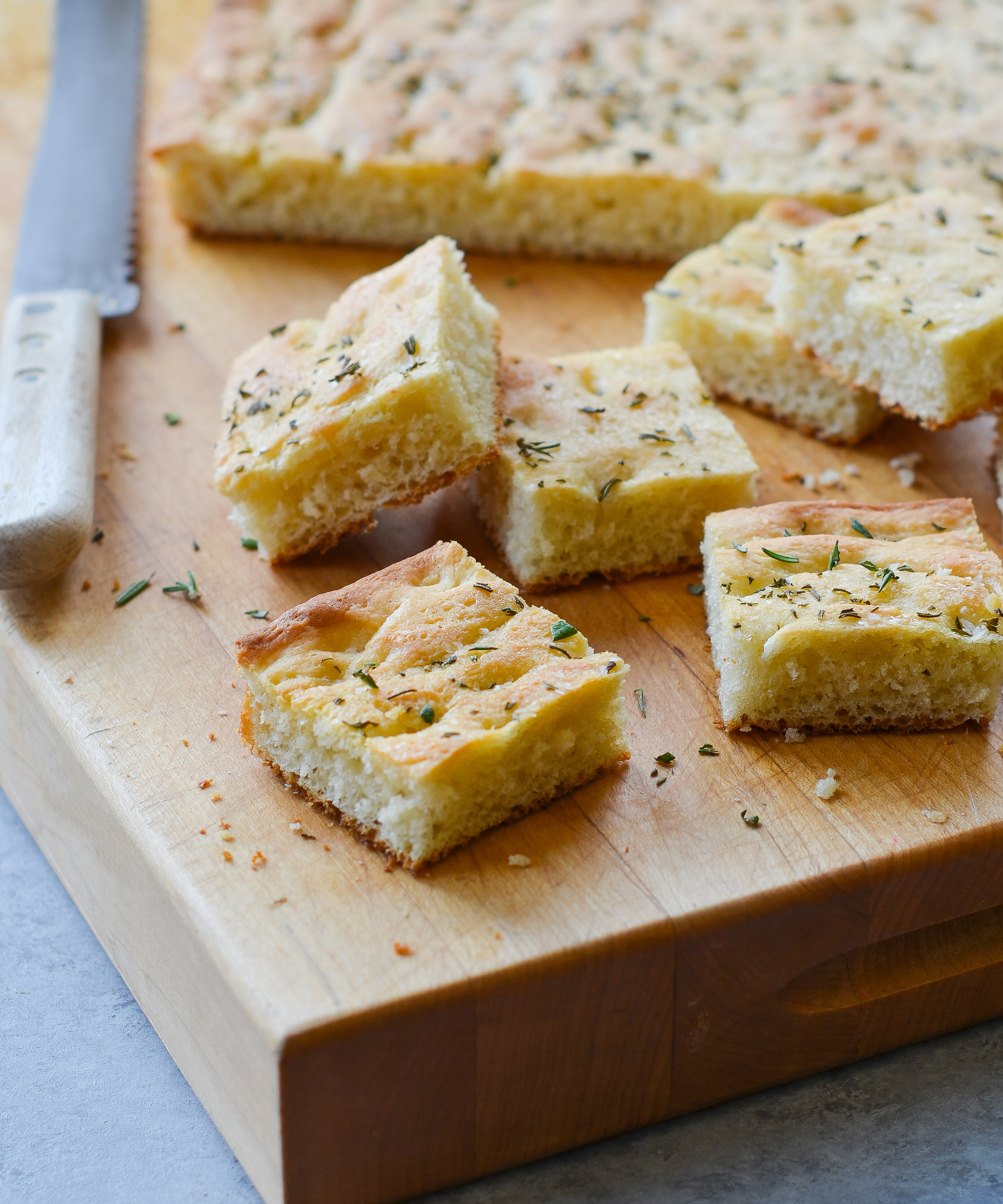 Easy step-by-step olive rosemary focaccia bread recipe - Rhubarbarians