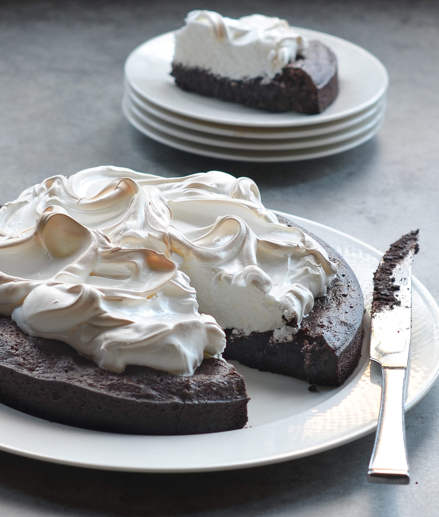 Flourless Chocolate Cake With Meringue Once Upon A Chef 