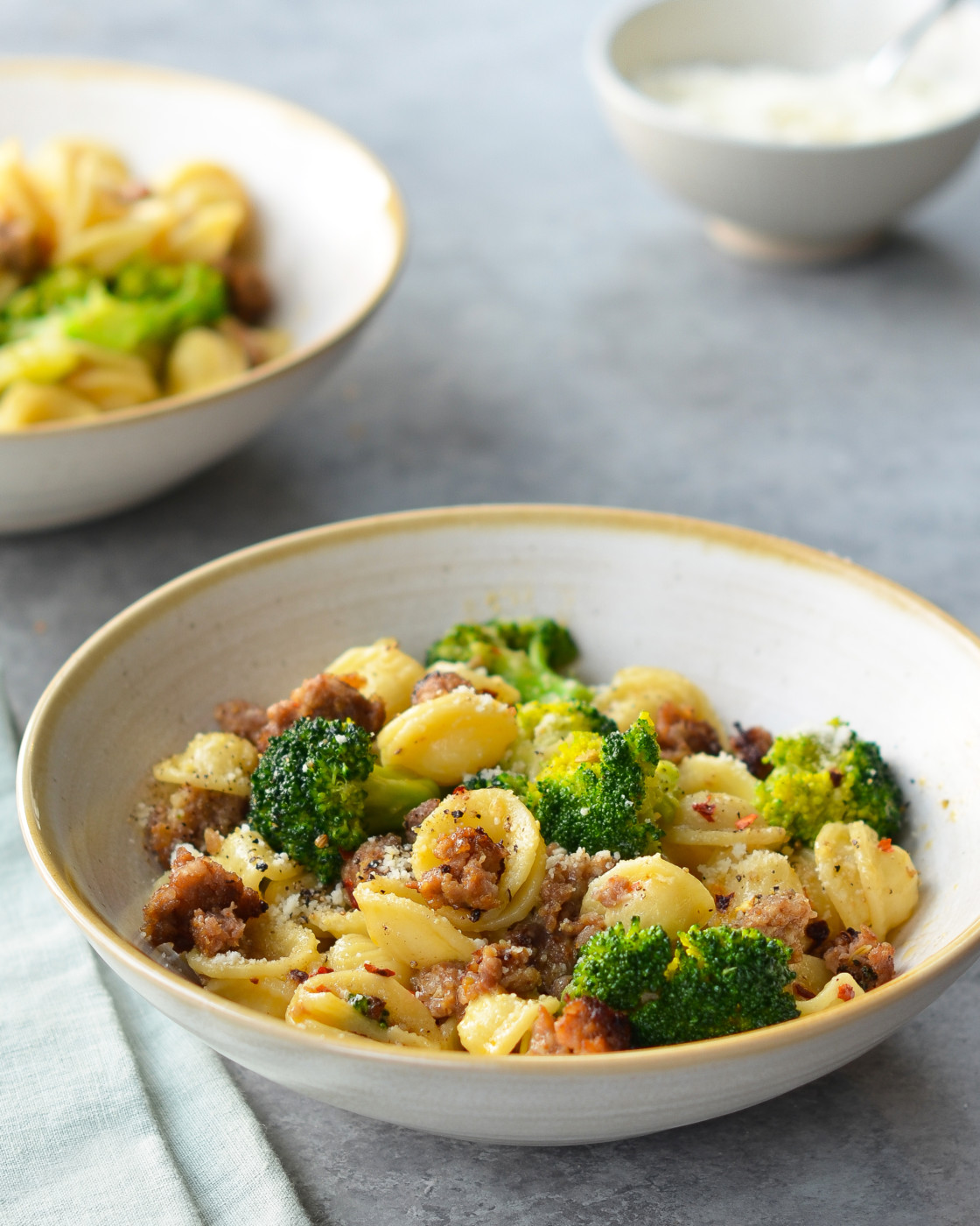 Orecchiette with Sausage and Broccoli - Once Upon a Chef