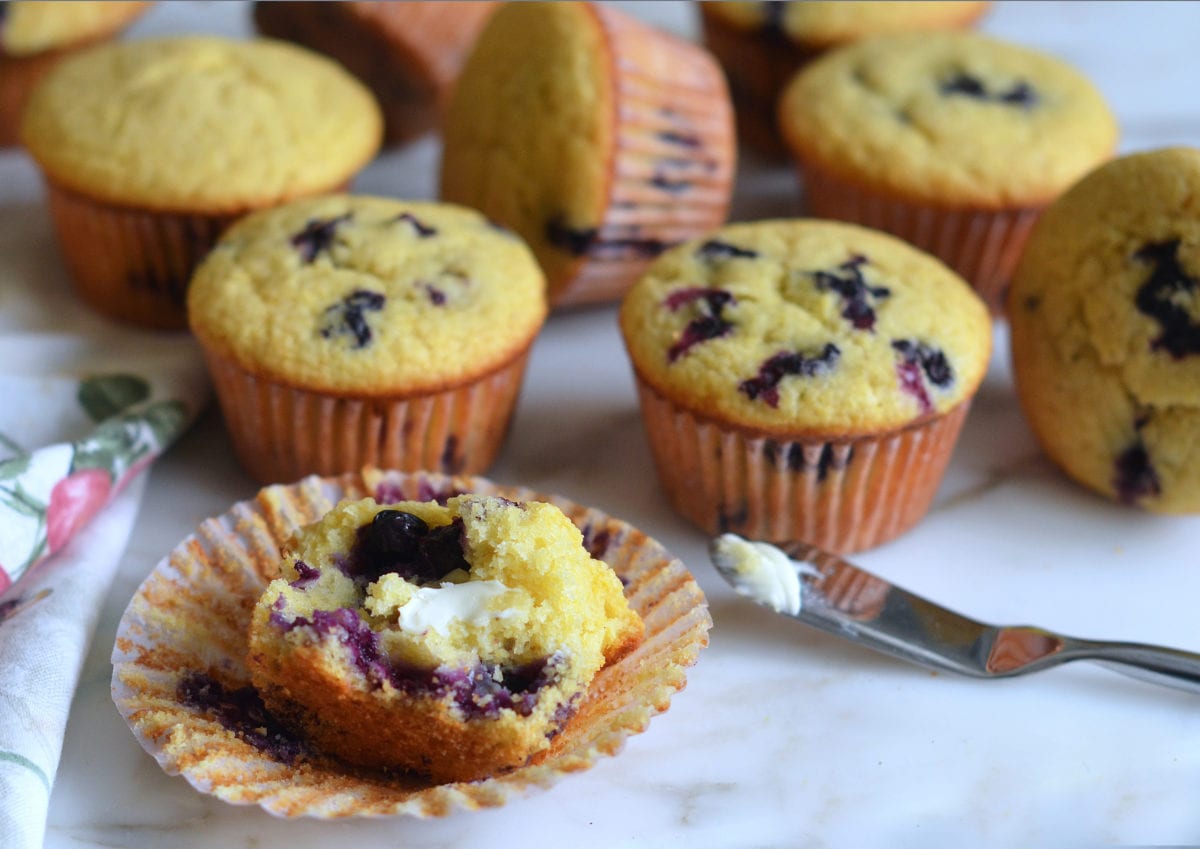 Blueberry Cornbread Muffins image