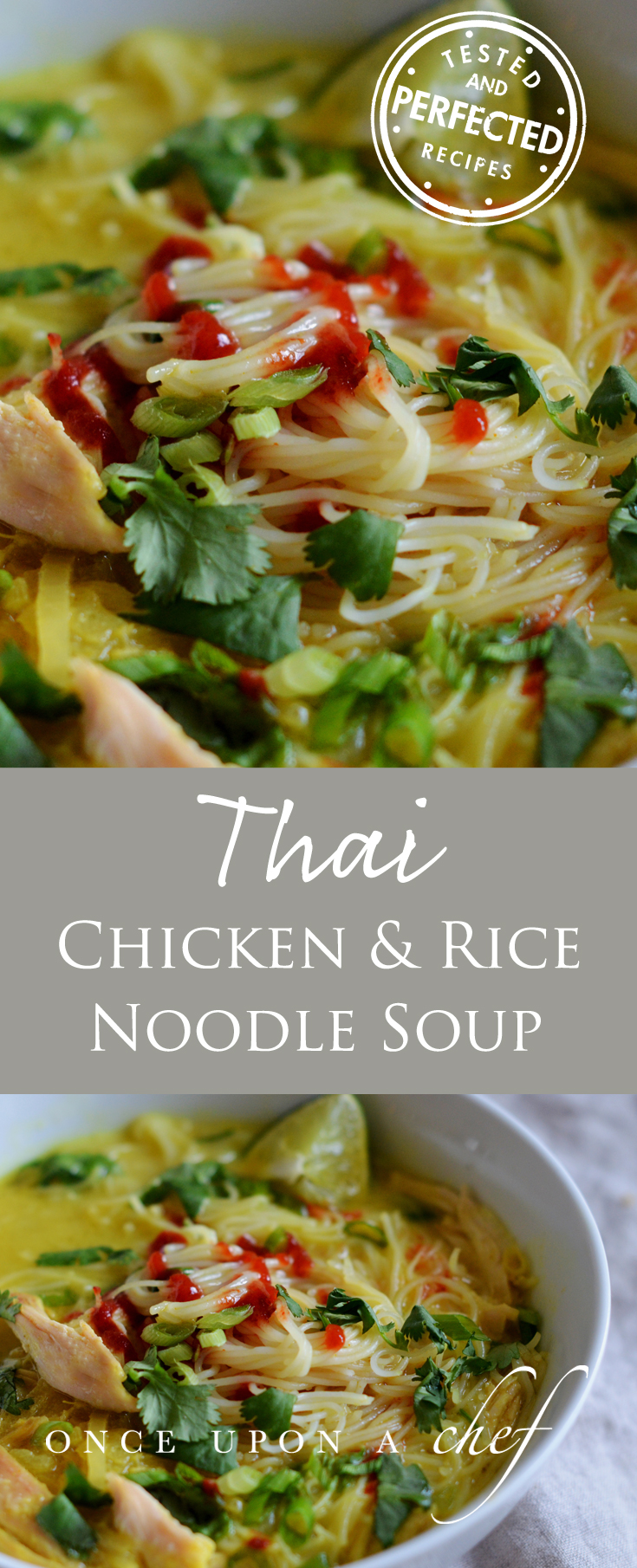 Thai Chicken & Rice Noodle Soup - Once Upon a Chef