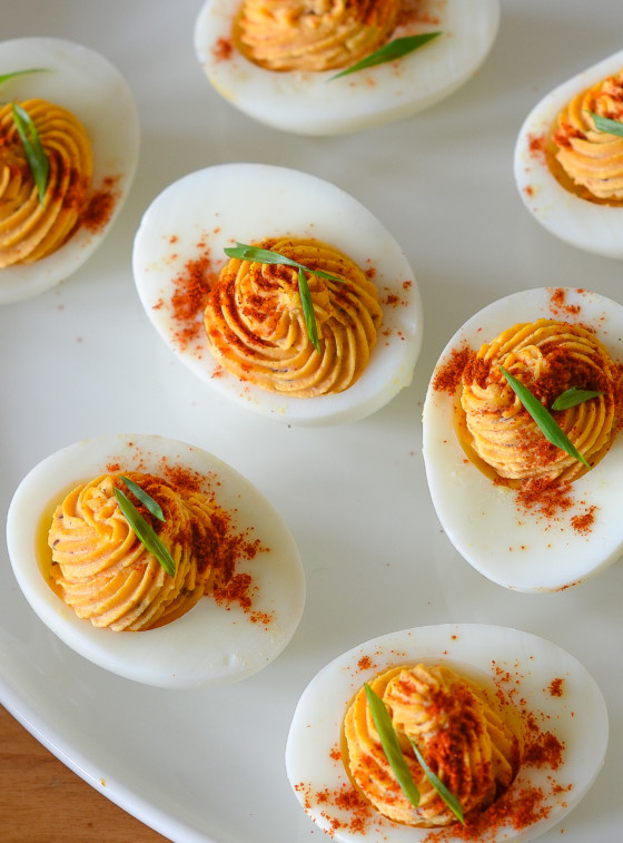 Sriracha Deviled Eggs