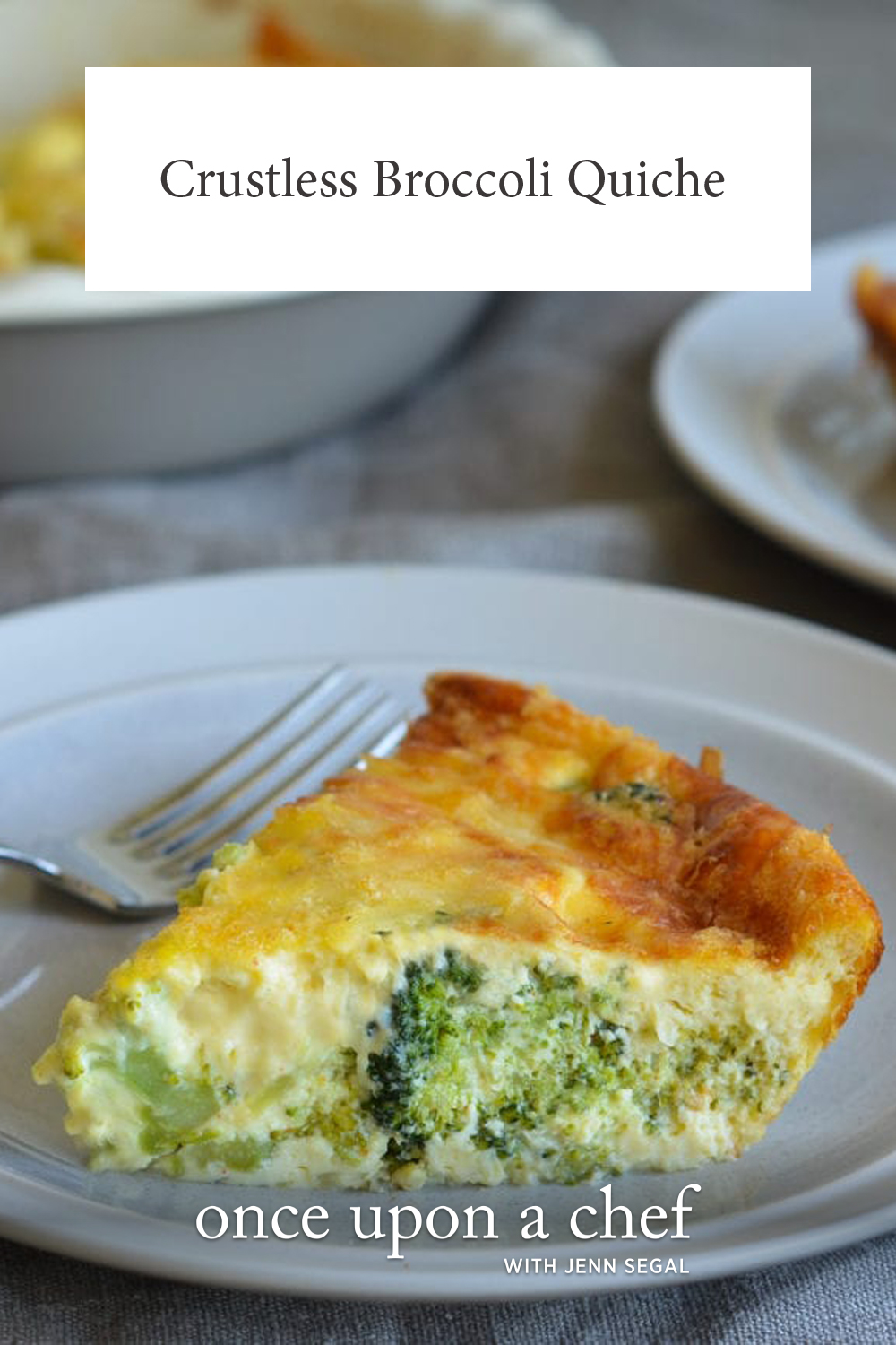 Crustless Broccoli Quiche - Once Upon A Chef