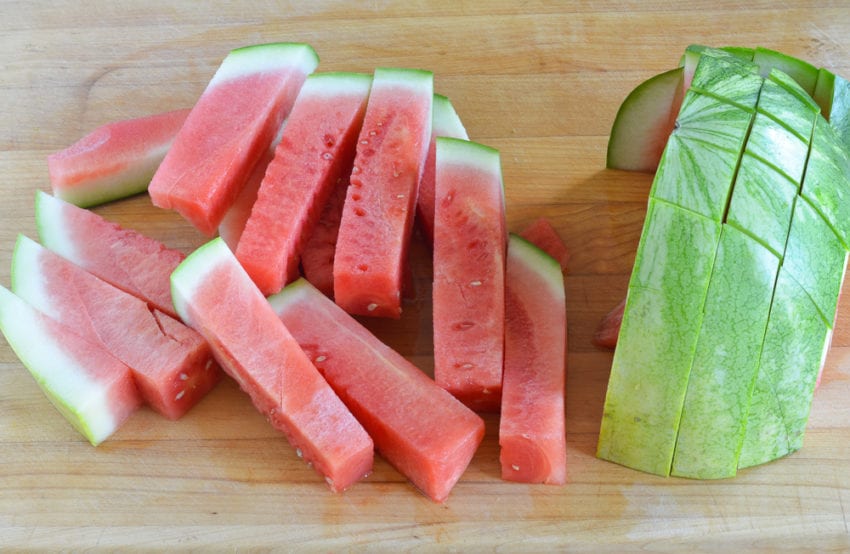 How To Cut Watermelon Into Sticks Once Upon A Chef   How To Cut A Watermelon 7 850x554 