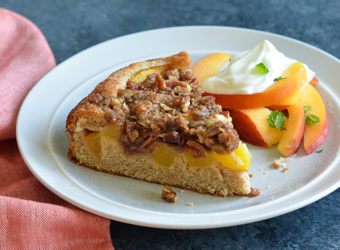 peach cake