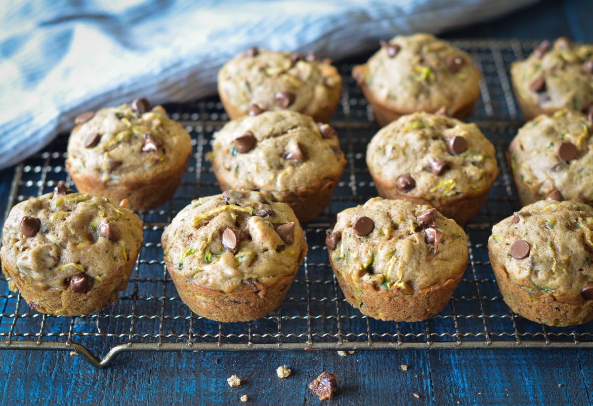 Zucchini Muffins with Chocolate Chips image