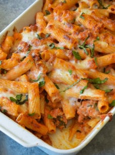 Sausage Baked Ziti