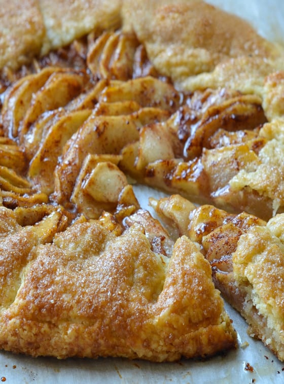 rustic french apple tart