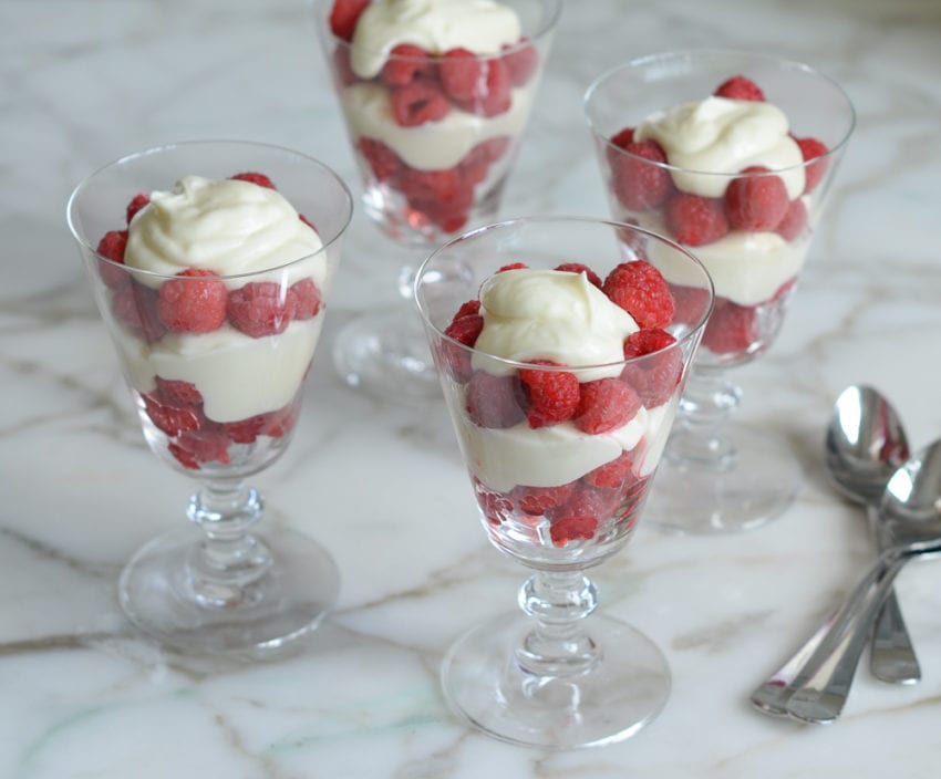 Raspberry & Cream Parfaits - Once Upon a Chef