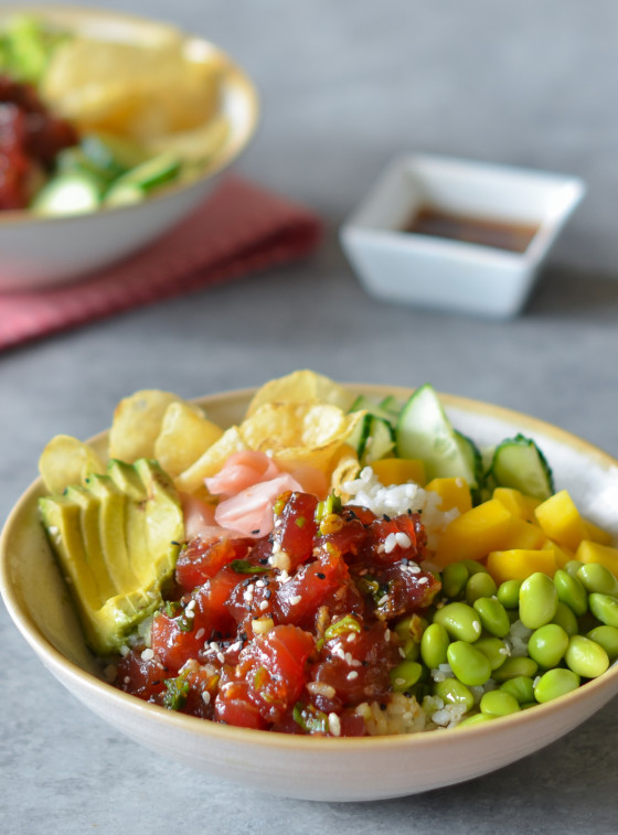 tuna poke bowls