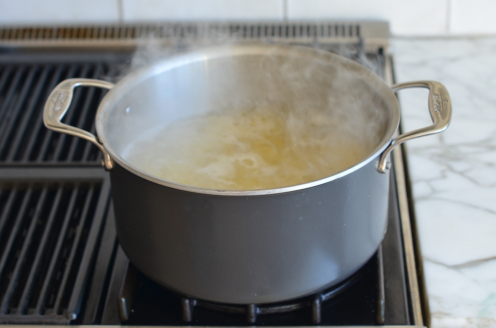 boiling linguini