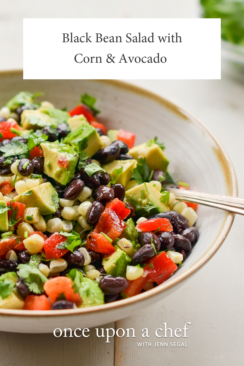 Black Bean Salad with Corn, Avocado & Lime Vinaigrette