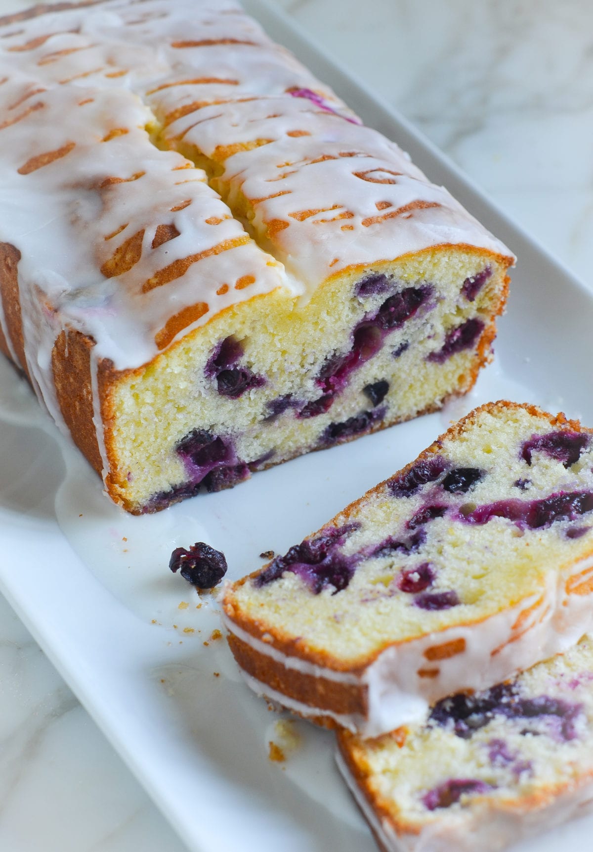 Lemon Blueberry Pound Cake - Once Upon a Chef