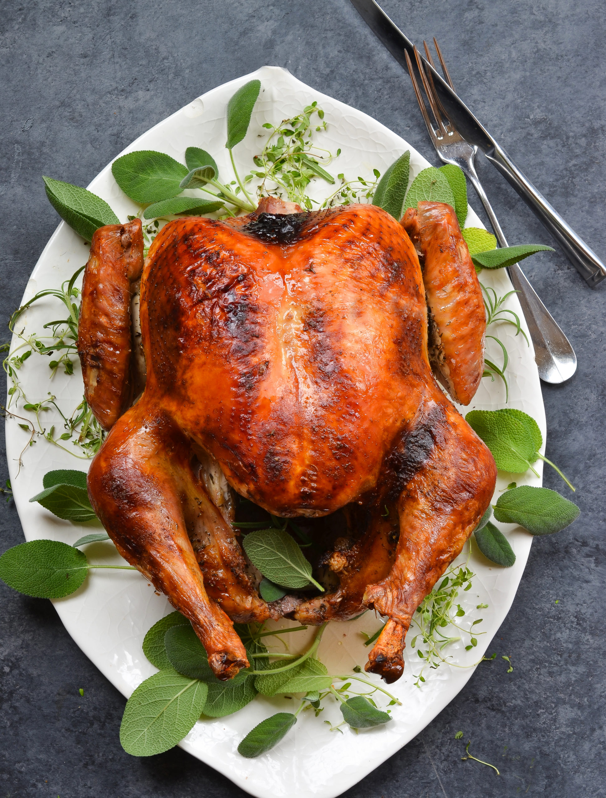 Herb & Brown Sugar Dry-Brined Turkey - Once Upon a Chef