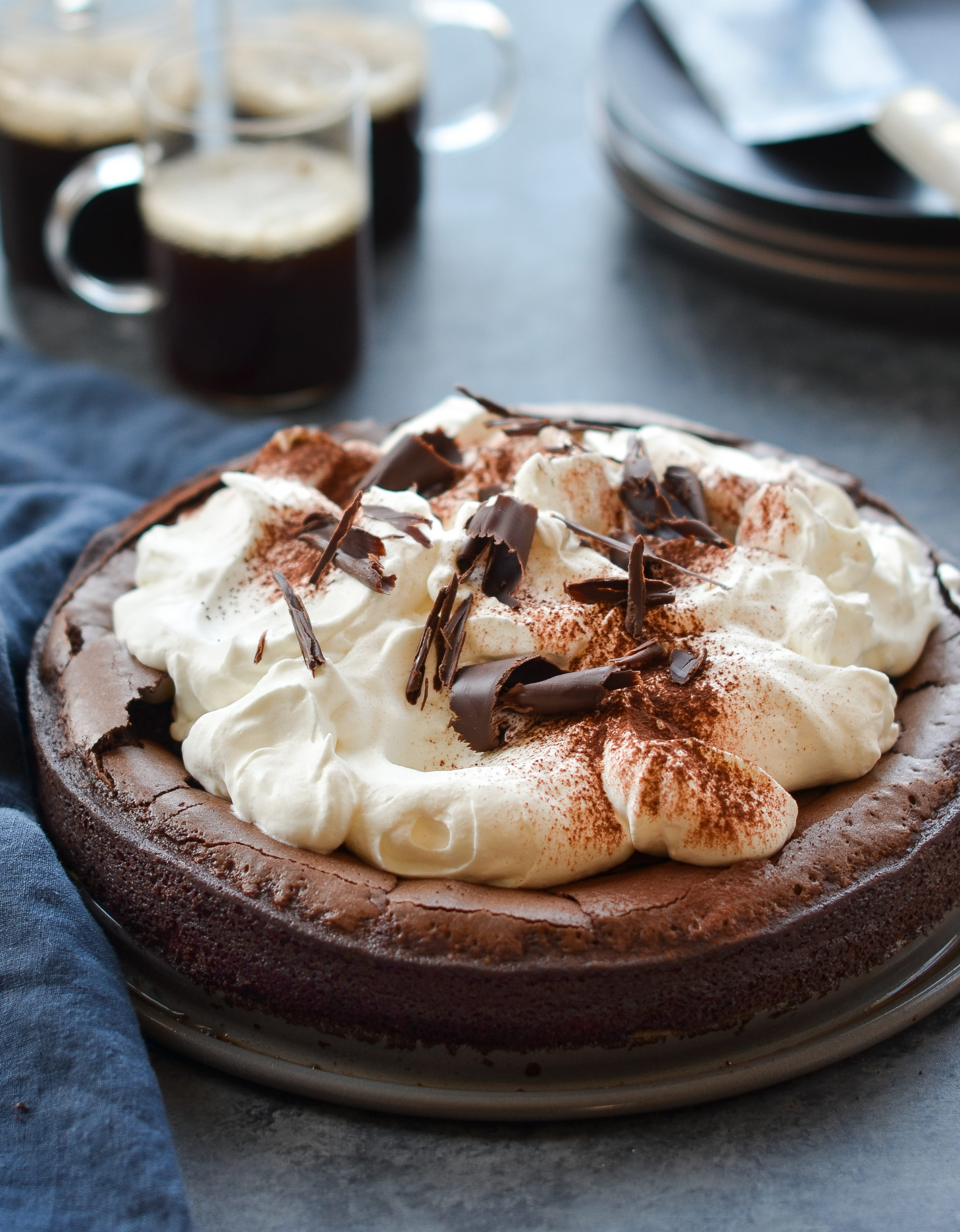Flourless Chocolate Cake with Vanilla Cream - The Original Dish