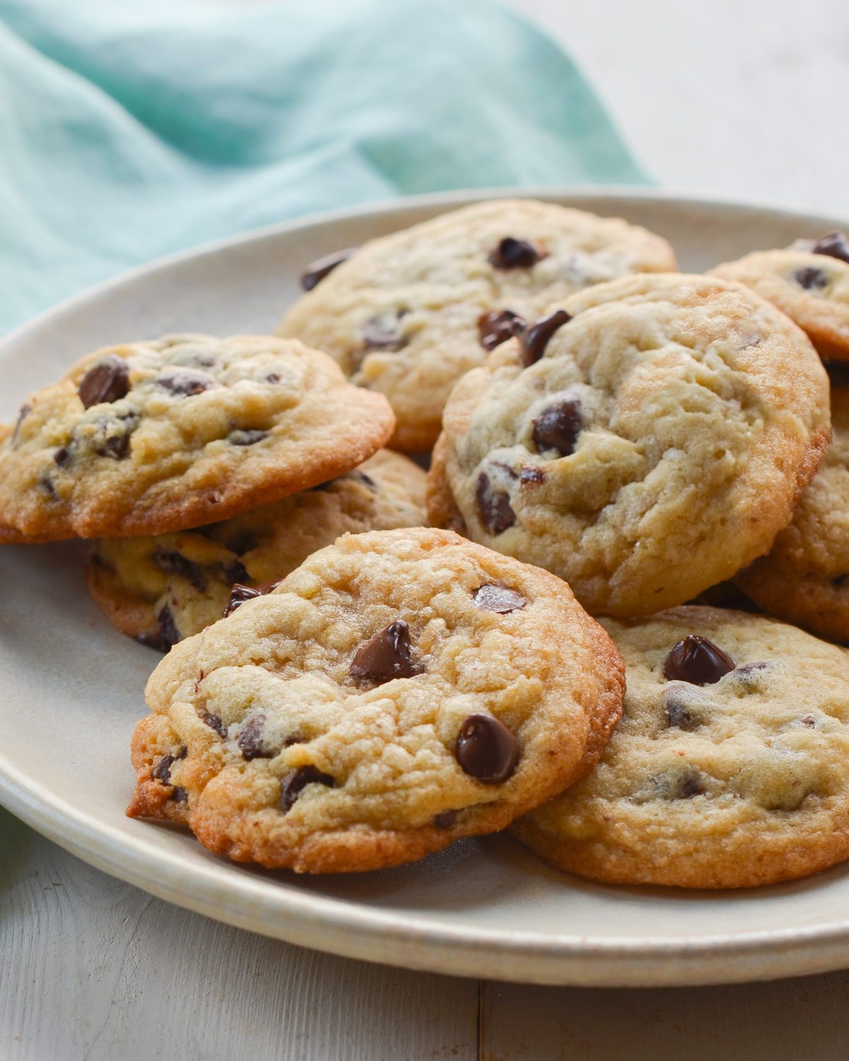 Cream Cheese Chocolate Chip Cookies - Bakes and Blunders