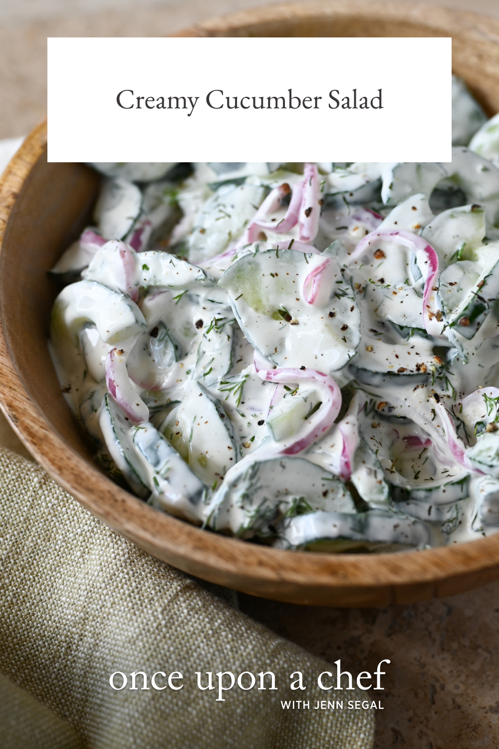 Creamy Cucumber Salad Once Upon A Chef 0665