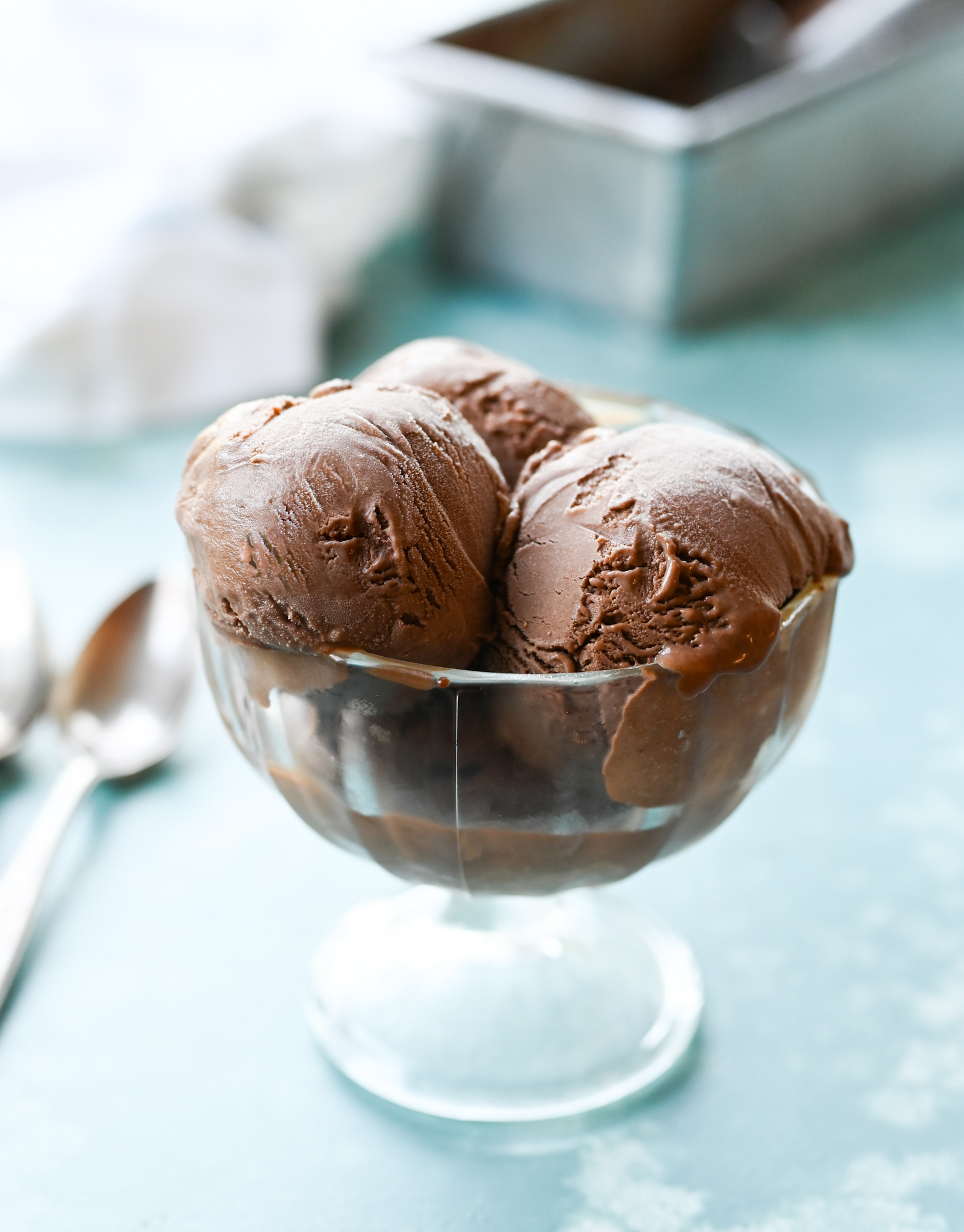 Easy Homemade Chocolate Brownie Ice Cream (Vegan + Gluten Free)