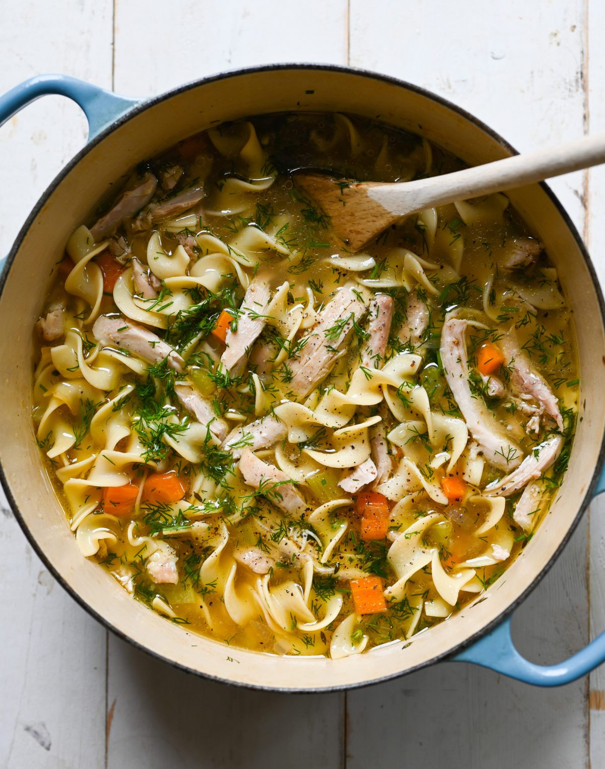 The Coziest Chicken Noodle Soup