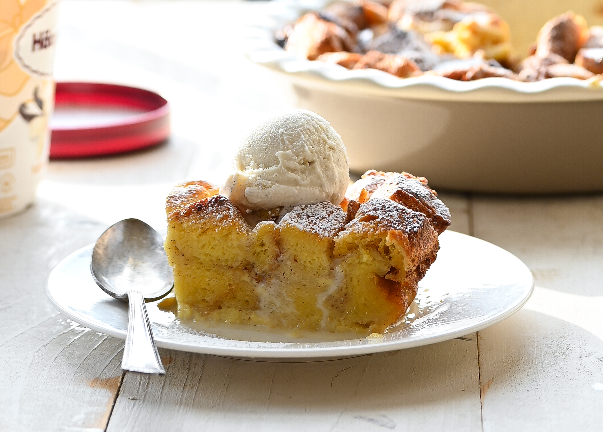 Bread and Butter Pudding Cake - Threadbare Creations