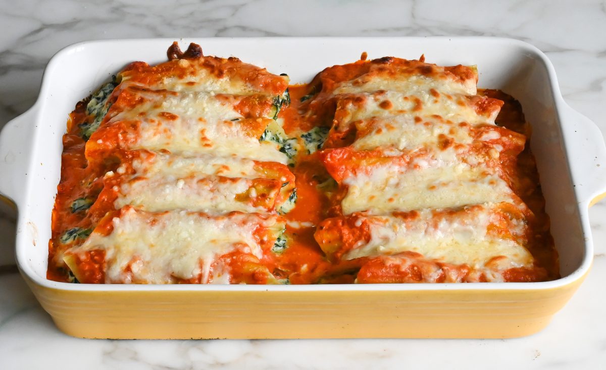 Spinach Manicotti - Once Upon a Chef