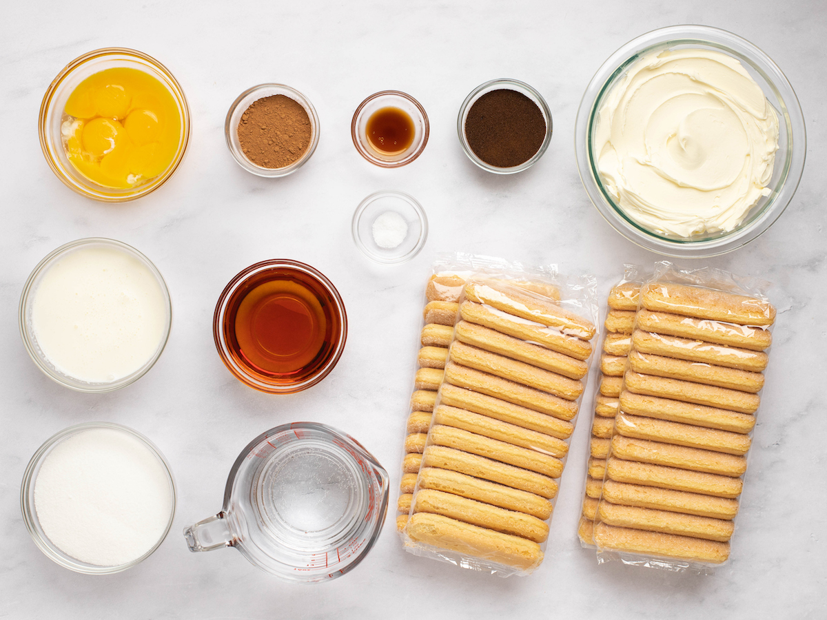 ingredients to make tiramisu