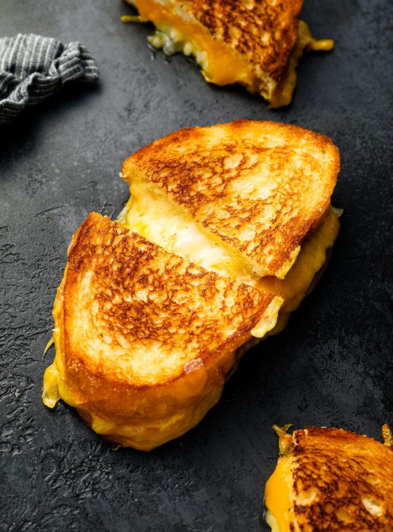 grilled cheese sandwich.