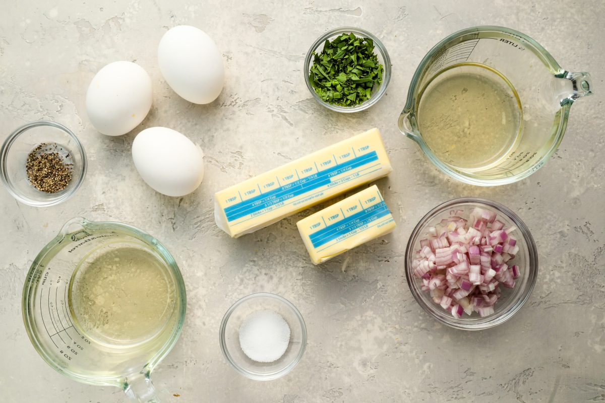 Bearnaise sauce ingredients