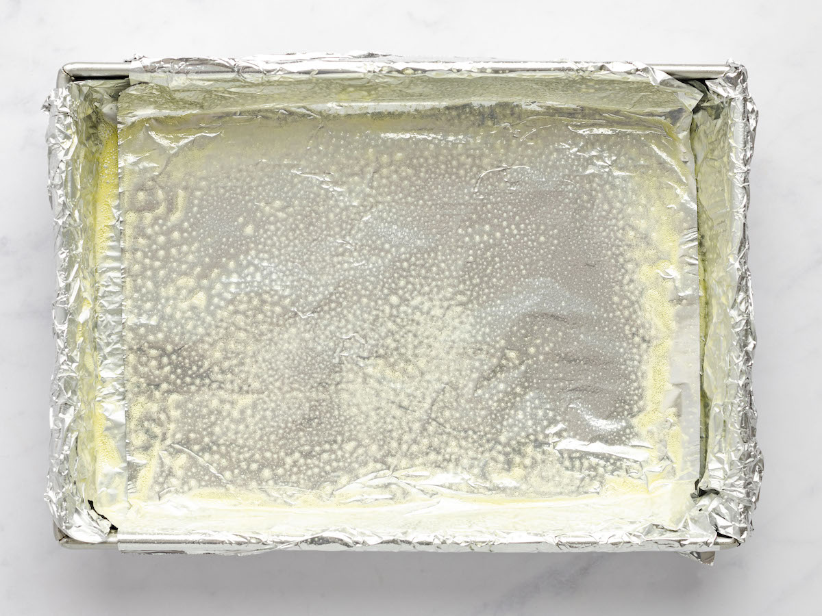 9x13-inch pan lined with foil and coated with nonstick cooking spray