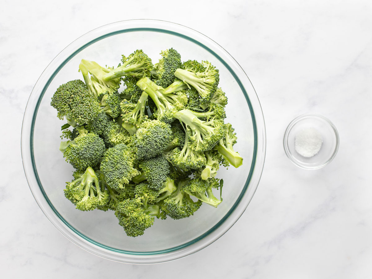 broccoli and salt