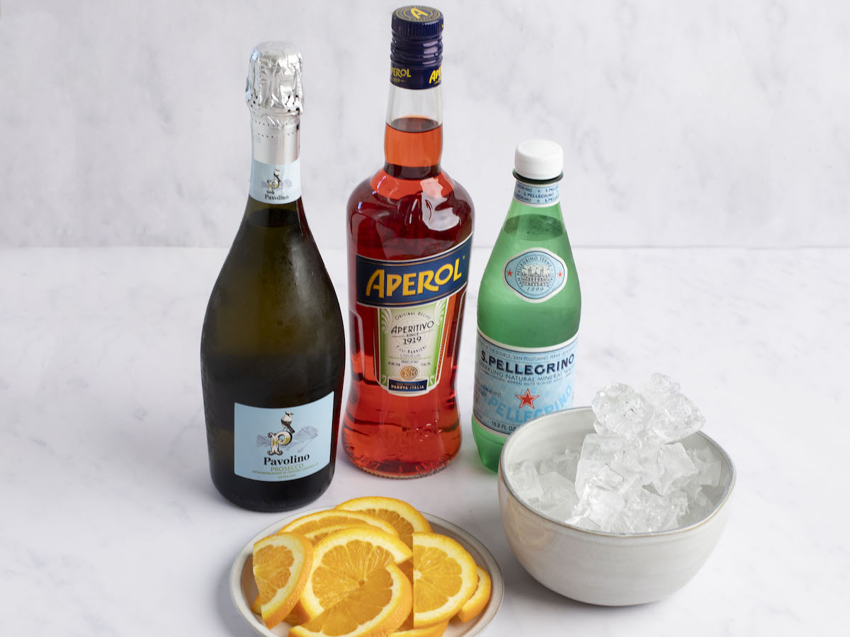 ingredients or aperol spritz