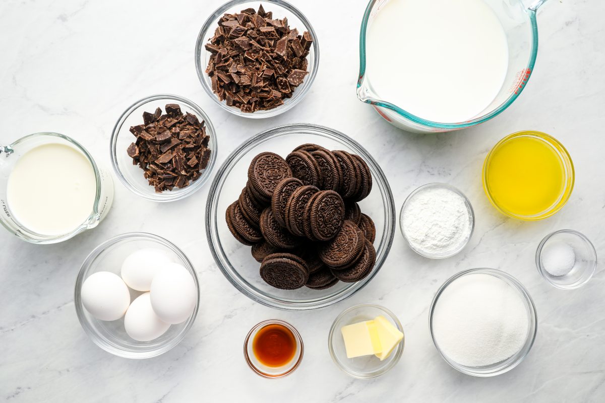 ingredients for chocolate cream pie